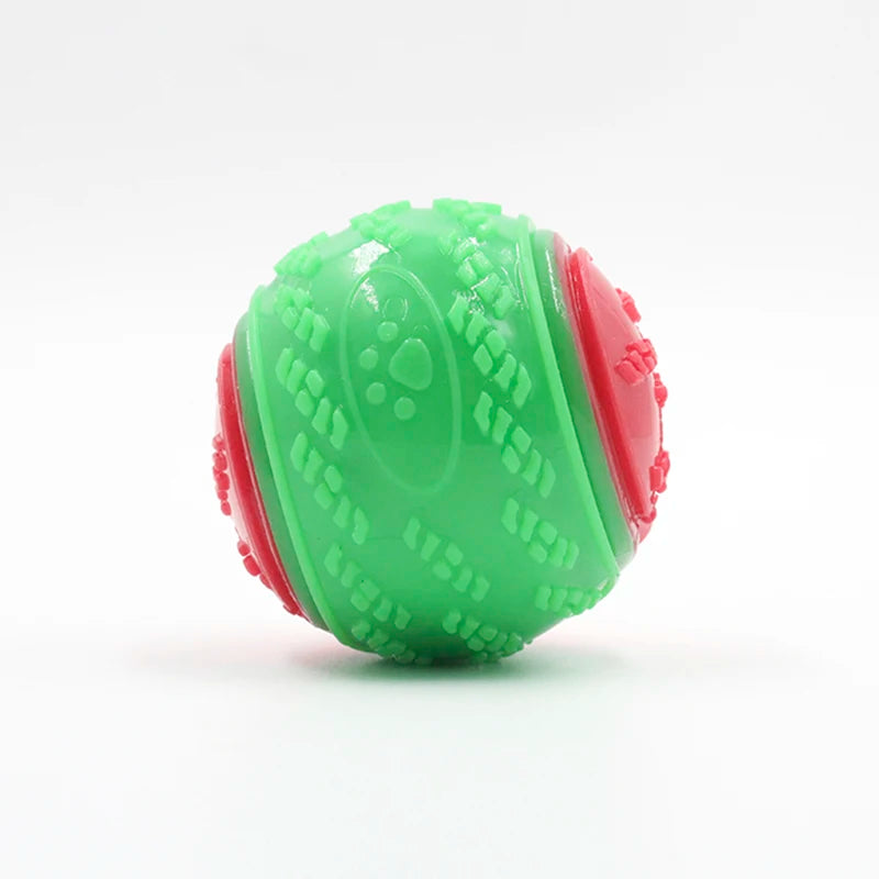 Squeaky Dog Ball Toy – Soft TPR Interactive Toy for Teeth Cleaning & Bite Resistance