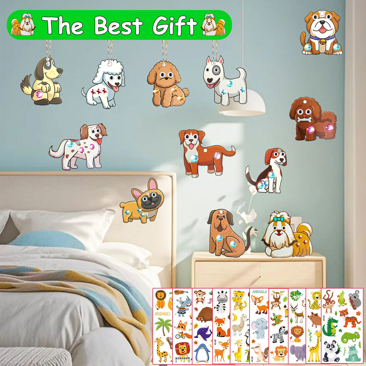 284 dog themed animal woodworking kits, 24 unpainted wooden dogs, wooden crafts, DIY crafts, and decorations for birthday partie
